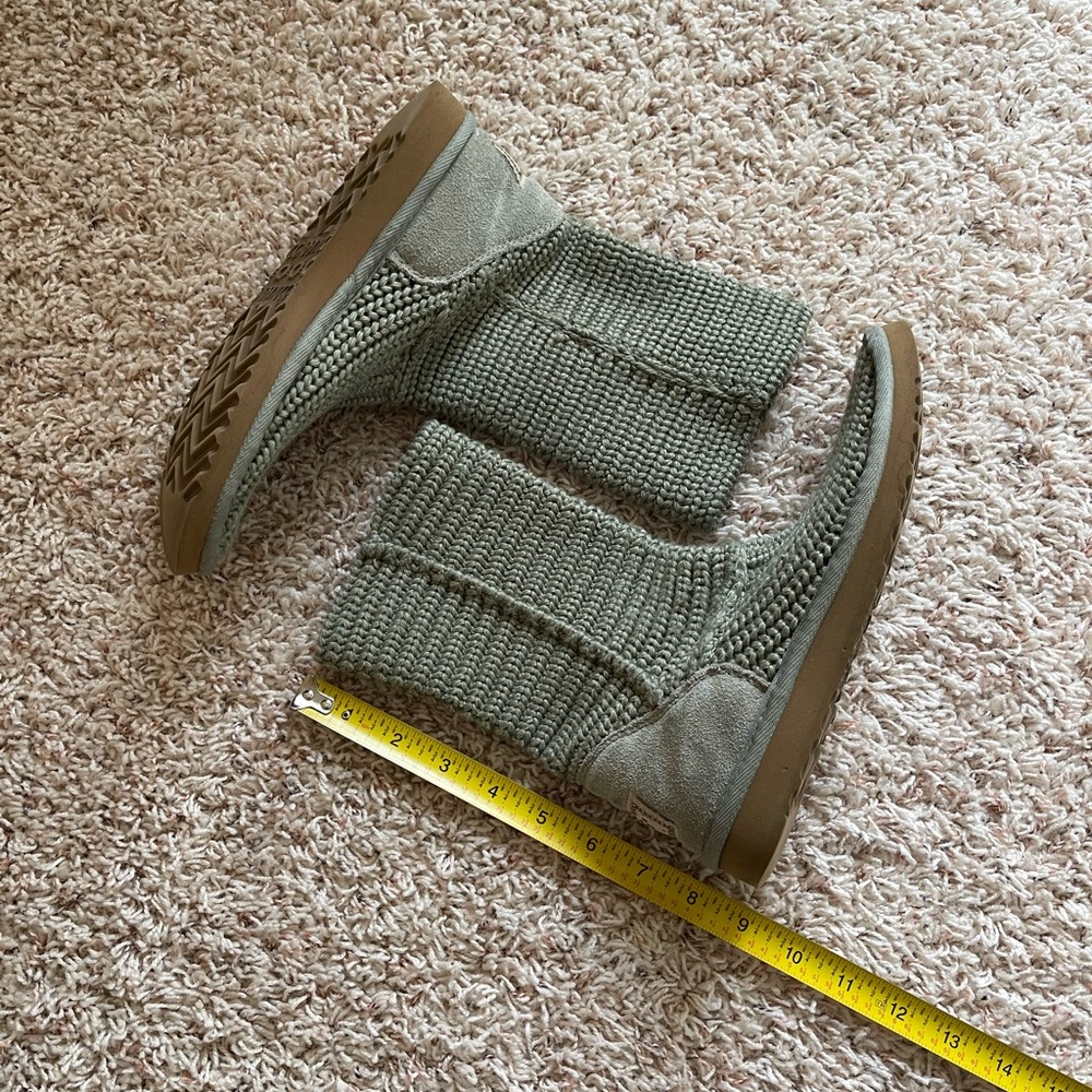 UGG green knit cardy boots 6, excellent condition, hardly worn - Picture 7 of 8
